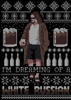 The Big Lebowski Im Dreaming Of A White Russian Dames T-Shirt - Zwart - XS