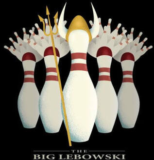 The Big Lebowski Pin Girls Dames T-shirt - Zwart - M