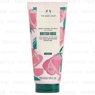 The Body Shop British Rose Body Lotion-To-Milk 200ml