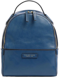 The Bridge Blauwe Bucket Bag & Rugzak The Bridge , Blue , Dames - ONE Size