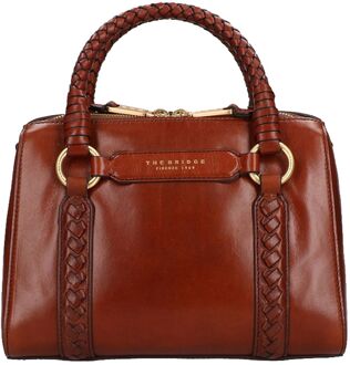 The Bridge Laura Handbag W/Shoulder Bag marrone handtas dames Bruin - H 18 x B 25 x D 13 cm