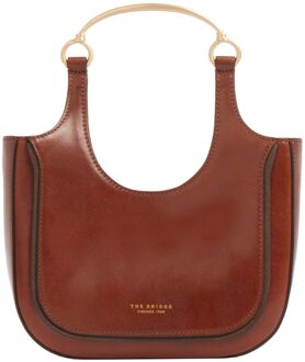 The Bridge Luce Baby Hobo marrone handtas dames Bruin - H 23 x B 18 x D 6 cm