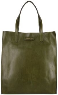 The Bridge Mirra Shopping Bag maggiorana schoudertas dames Groen - H 38 x B 32 x D 12 cm