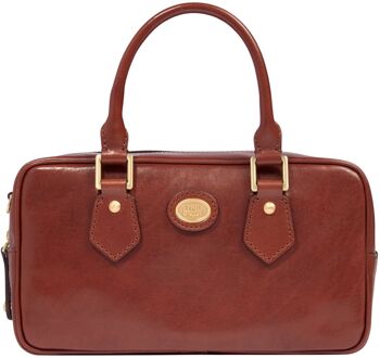 The Bridge Story Donna Boston Bag marrone handtas dames Bruin - H 16 x B 27 x D 9 cm
