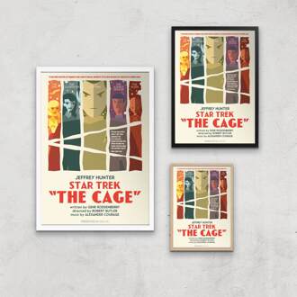 The Cage Giclee - A3 - White Frame Meerdere kleuren