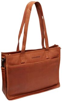 The Chesterfield Brand Adana Shopper cognac damestas - H 29 x B 40 x D 11 cm