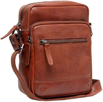 The Chesterfield Brand Amantea Shoulderbag cognac damestas - H 22 x B 17 x D 6 cm