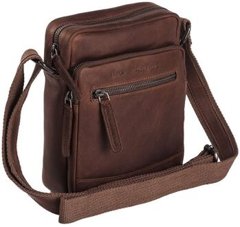 The Chesterfield Brand Birmingham Schoudertas Brown Bruin