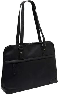 The Chesterfield Brand Branson Shoulderbag black Zwart - H 27 x B 37 x D 11 cm