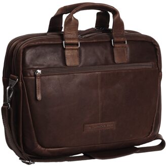 The Chesterfield Brand "Chesterfield Samual Business Schoudertas 15"" Brown" Bruin