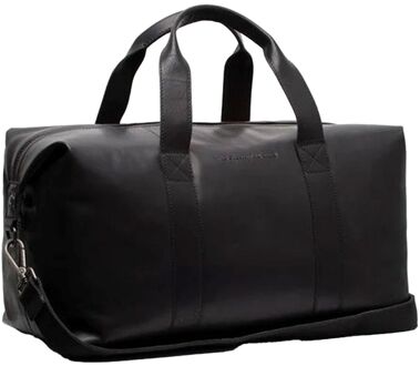 The Chesterfield Brand Conor Travelbag black weekendtas handbagage Zwart - H 23 x B 45 x D 23 cm