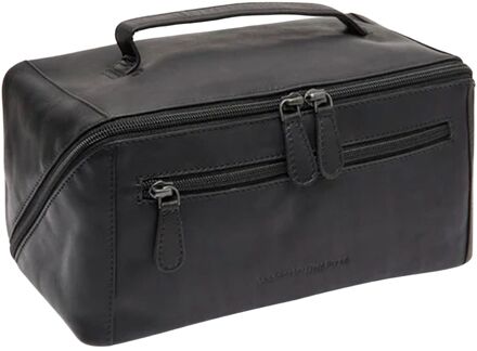 The Chesterfield Brand Elmia Toiletbag black toilettas Zwart - H 13 x B 24 x D 13 cm