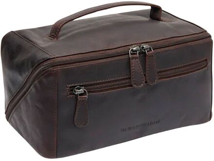 The Chesterfield Brand Elmia Toiletbag brown toilettas Bruin - H 13 x B 24 x D 13 cm