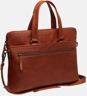 The Chesterfield Brand Elvas laptoptas 14 inch cognac