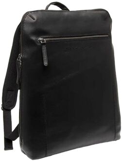 The Chesterfield Brand Filmore laptop laptop rugzak black Zwart - H 40 x B 30 x D 9 cm