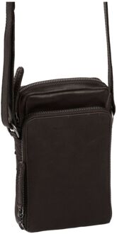 The Chesterfield Brand Hamilton Telefoontasje - Echt leer - Donkerbruin