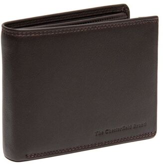 The Chesterfield Brand Hendrick Billfold Wide brown heren portemonnee Bruin
