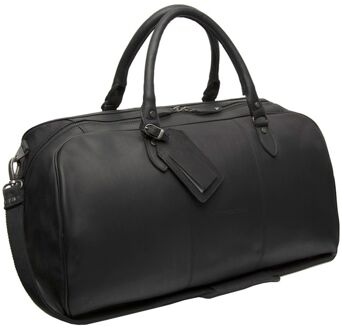 The Chesterfield Brand Leren Reistas / Weekendtas William - 40 liter - Zwart