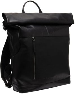 The Chesterfield Brand Liverpool Rugzak zwart backpack - H 45 x B 35 x D 11