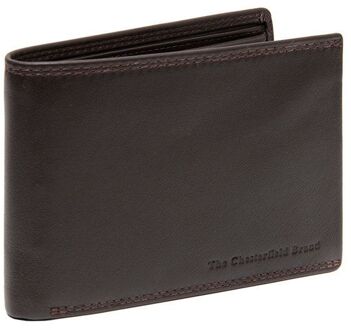 The Chesterfield Brand Lynnwood Billfold Wide brown heren portemonnee Bruin