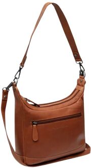 The Chesterfield Brand Mirave Shoulderbag cognac damestas - H 19 x B 25 x D 7 cm