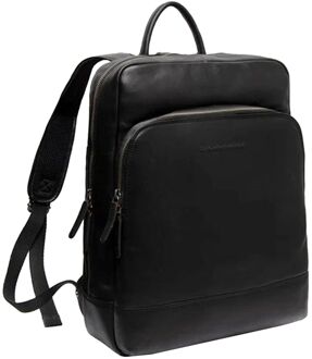 The Chesterfield Brand Nicola laptop laptop rugzak black Zwart - H 40 x B 30 x D 10 cm