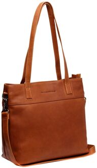 The Chesterfield Brand Nola Shopper cognac schoudertas dames - H 29 x B 30 x D 14 cm