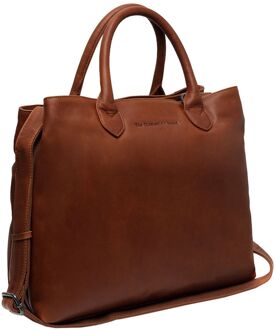 The Chesterfield Brand Passau Schoudertas cognac damestas - H 30 x B 37 x D 13 cm