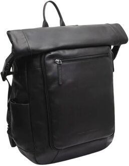 The Chesterfield Brand Remo laptop laptop rugzak black Zwart - H 47 x B 36 x D 14 cm