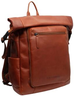 The Chesterfield Brand Remo laptop laptop rugzak cognac - H 47 x B 36 x D 14 cm