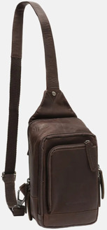 The Chesterfield Brand Riga crossbody tas brown Bruin