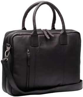 The Chesterfield Brand Special Laptopbag 15.6" black schoudertas heren Zwart - H 30 x B 40 x D 10 cm