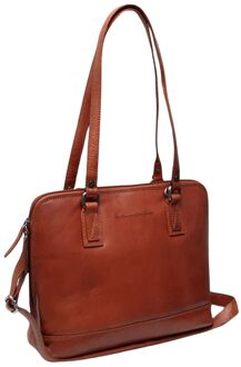 The Chesterfield Brand Viamonte Shoulderbag cognac schoudertas dames - H 35 x B 31 x D 11 cm