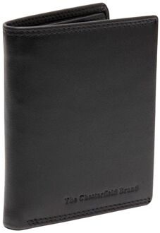 The Chesterfield Brand Vincent Small Wallet black heren portemonnee Zwart - H 10.5 x B 8.5 x D 1 cm