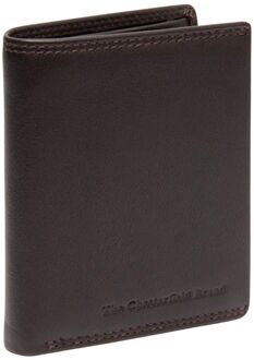The Chesterfield Brand Vincent Small Wallet brown heren portemonnee Bruin - H 10.5 x B 8.5 x D 1 cm