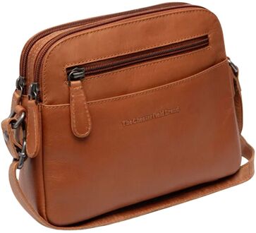 The Chesterfield Brand Vionne Shoulderbag cognac damestas - H 15 x B 21 x D 6.5 cm