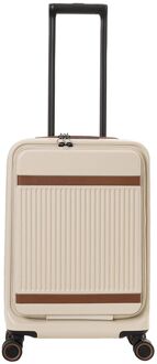 The Chesterfield Brand Zuna Handbagage Spinner 55 cm Laptop Voorvak - 44 liter - 55x36x23 cm - sandy beach hardcase koffer pilotenkoffer Zand - H 55 x B 36 x D 22 cm
