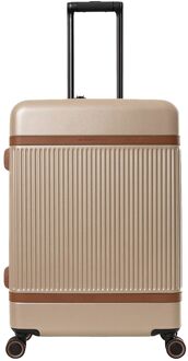 The Chesterfield Brand Zuna Spinner 66 cm - 78 liter - 66x46x26 cm - champagne hardcase koffer - H 65 x B 44 x D 25 cm