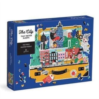 The City That Never Sleeps 750 Piece Shaped Puzzle -  Galison (ISBN: 9780735373006)