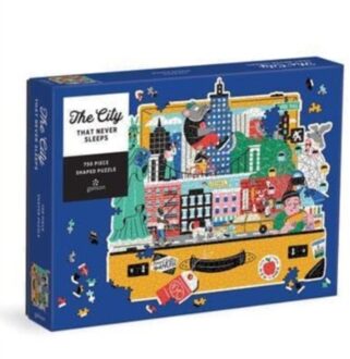 The City That Never Sleeps 750 Piece Shaped Puzzle - Galison