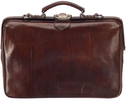 The Classic Aktetas 15'' donker bruin - H 28 x B 42 x D 10