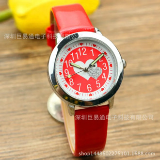 The Color Surface Love Children Watch Belt Luminous Kids Watches
