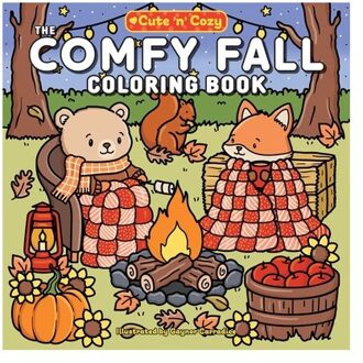 The Comfy Fall Coloring Book - Cute And Cozy - Gaynor Carradice