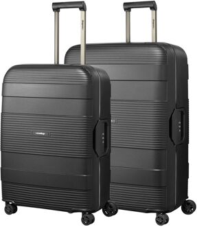 The Core 2-Piece Set black hardcase koffer Zwart - H 75 x B 53 x D 30 cm