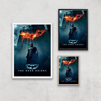 The Dark Knight Giclee Art Print - A4 - White Frame Meerdere kleuren