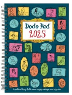 The Dodo Pad A5 Diary 2025 - Calendar Year Week To View Diary - Dodo, Lord