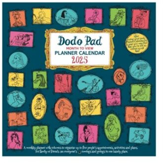 The Dodo Pad Family Planner Calendar 2025 - Month To View With 5 Daily Columns - Dodo, Lord
