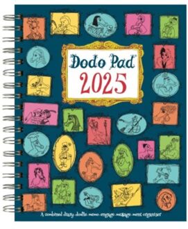The Dodo Pad Original Desk Diary 2025 Hardcover- Week To View, Calendar Year Diary - Lord Dodo