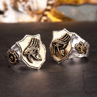 The Eye of Horus rings for man and women S925 silver Index Ring fashion jewelry hippop street culture mygrillz