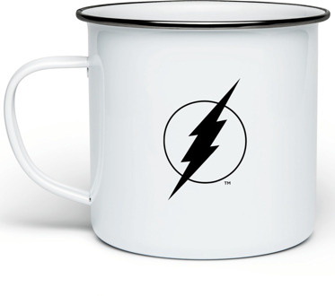 The Flash Logo Enamel Mug - White